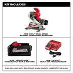 M18 FUEL 18V Lithium-Ion Brushless Cordless 10 in. Dual Bevel Sliding Compound Miter Saw Kit with Miter Saw Stand