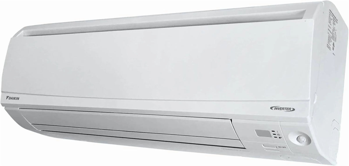 Daikin 15,000 Btu 20 SEER2 LV Series Ductless Mini-Split Wall Mount Heat Pump Air Conditioner with 15' Installation Kit, Wall Bracket, 1/2 Electric Whip, 30A Fuse -230V
