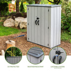 Lifetime Polyethylene Storage Shed, 53 cubic feet, Vertical, Gray (60300U)