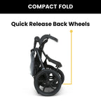 Jeep TurboGlyde Jogging Stroller by Delta Children, Black