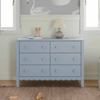 daVinci Sammy Scallop 6-Drawer Dresser in Light Sage