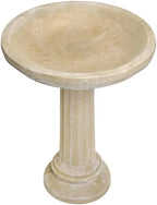 Solid Rock Stoneworks 2 Piece Collanade Birdbath - 26" Tall - Desert Sand Color