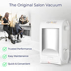 EyeVac Touchless Electric Stationary Pet Vacuum Hard Floor Cleaner, White