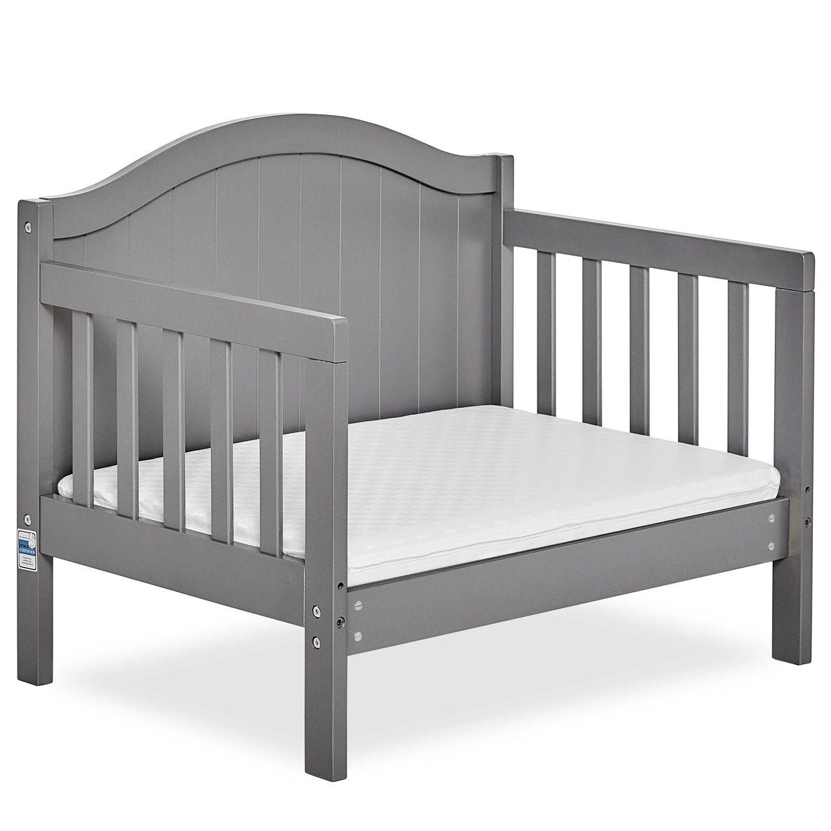 Dream On Me Portland 3 in 1 convertible Toddler Bed, Steel Grey
