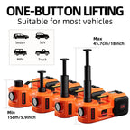 SZTAA Electric Car Jack Lift with Air Compressor and Emergency Hammer 5 Ton/11023 lbs Hydraulic Jack for SUV Sedan Truck Change Tires Garage Repair
