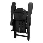 Westintrends Outdoor Folding HDPE Adirondack Chair, Patio Seat, Weather Resistant, Dark Brown