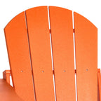 Westintrends Outdoor Folding HDPE Adirondack Chair, Patio Seat, Weather Resistant, Dark Brown