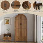 Armoire Wardrobe Closet, Bedroom Armoire with Drawers, Wood Wardrobe Storage Cabinets