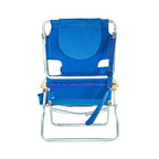 Ostrich Deluxe 3N1 Lightweight Outdoor Beach Lounge Chair w/Footrest, Pink