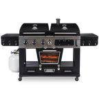 Pit Boss Memphis Ultimate Gas and Charcoal Combo Grill with Electric Smoker