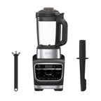 Ninja Foody Cold & Hot Cook Hot Soups, Sauces and Dips Blender with 1400 Peak Watts to Crush Frozen Drinks & Smoothies Nonstick Glass Pitcher (HB152), 64 oz, Black
