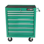 7-Drawer Metal Rolling Tool Chest with Wheels, Tool Storage Cabinet with Locking System, Toolbox with Wheels for Garage, Warehouse, Workshop, Repair Shop, Red
