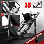 RitFit Leg Press Hack Squat Machine, Professional Adjustable Leg Press Machine for Home Gym with Linear Bearing, Specialty Hack Squat Machine for Full Lower Body Workout with Weight Storage, Pink