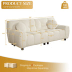 Rophefx 2-Seat Corduroy Deep Seat Cloud Sofa Couch for Living Room, Bedroom