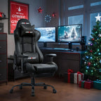 JONPONY Big and Tall 500LBS Gaming Chair, Ergonomic Design, Gamer Chair PU Leather with Footrest and Lumbar Support, High Back Office Chair Support 8 Hours Long Sitting,Red Computer Chair,Red