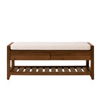 Better Homes & Gardens Reading 45" Bench, Walnut Finish