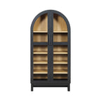 Better Homes & Gardens Juliet Arch Accent Cabinet, Black Finish
