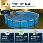 Bestway Steel Pro MAX 12' x 30" Above Ground Outdoor Swimming Pool Set