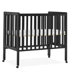 Delta Children Lee Portable Folding Mini Crib with 1.5-Inch Mattress - Greenguard Gold Certified, Bianca White