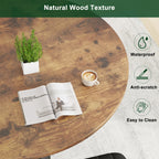 Anyact 42 Inch Rustic Round Dining Table, Circle Dining Table for Dining Room, Home(Only Table)