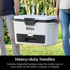 Ninja FrostVault 50qt Hard Cooler with Dry Zone, Gray, FB151GY