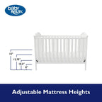 Baby Relax Adele 3-in-1 Convertible Crib. White