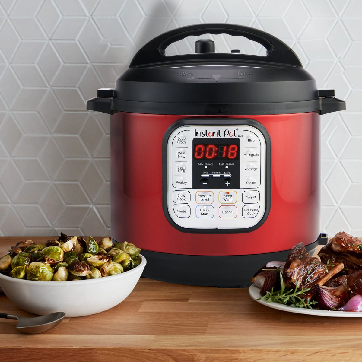 Instant Pot Duo™ 6 Quart Multi-Cooker, Red Stainless Steel