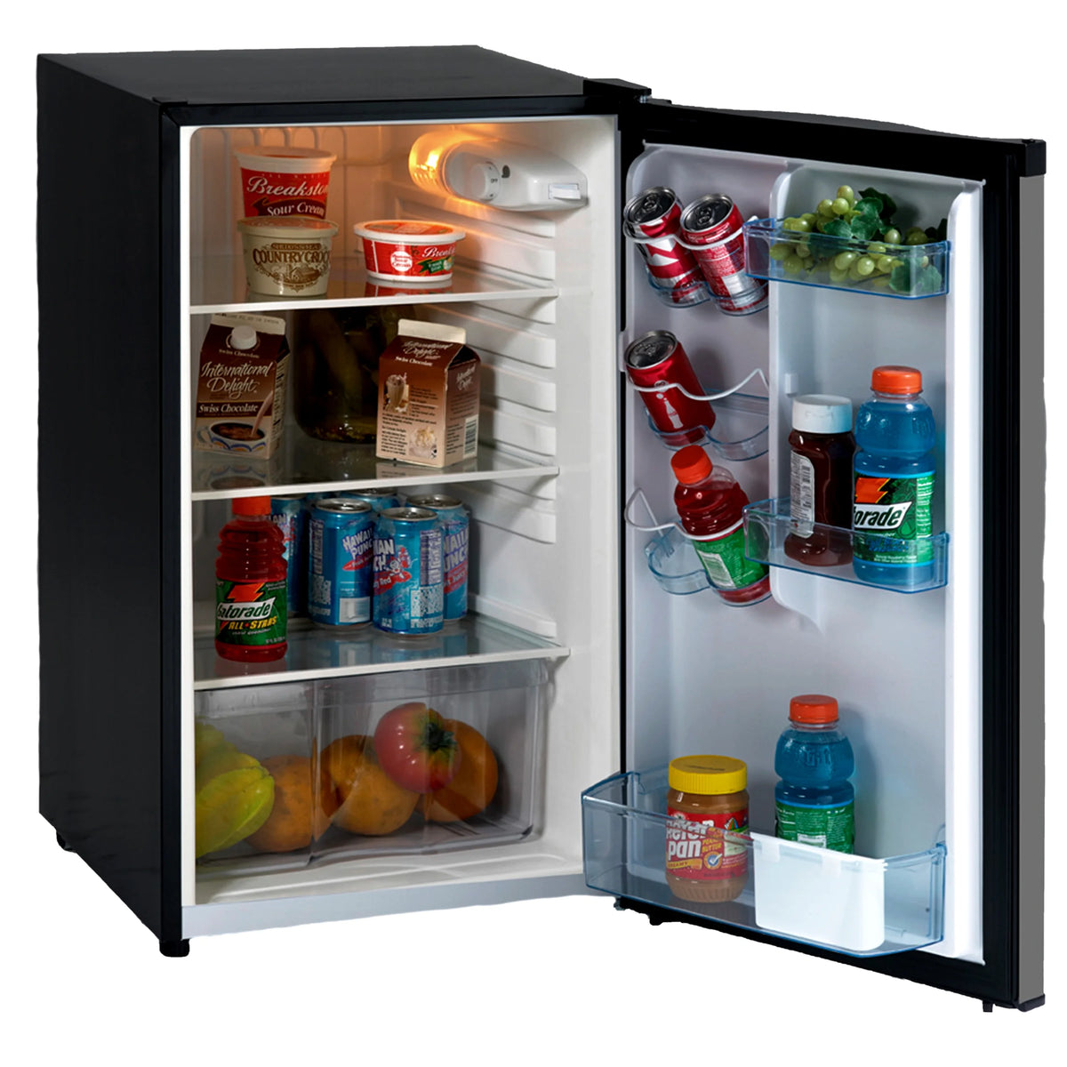 Avanti 4.4 Cu. Ft. Refrigerator Black/Stainless AR4456SS