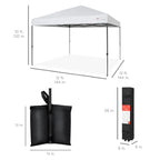 Best Choice Products 12x12ft Easy Setup Pop Up Canopy w/ 1-Button Setup, Wheeled Case, 4 Weight Bags - Navy Blue