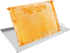 Beekeeping Uncapping Station for Honey Harvesting - Ergonomic Bee Frame Uncapping Tool with Stainless Steel Drip Tray & Food-Grade Plastic Tub,Honey Collection System,Professional Apiary Equipment