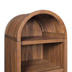 Better Homes & Gardens Juliet Narrow Arch Bookcase, Deep Green and Light Honey