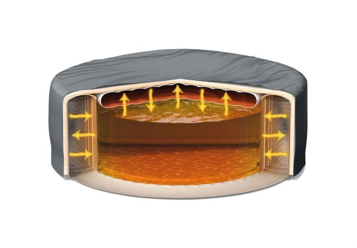 INTEX PureSpa�?Plus Bubble Inflatable Hot Tub Set - 4 Person Spa with Energy Efficient Spa Cover