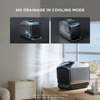 EF EcoFlow WAVE 3 Portable Air Conditioner with Add-on Battery, 1800W/6100 BTU Cooling and 2000W/6800 BTU Heating, 1000W Fast Charging in 75 mins, 8H Wireless Running, APP Control, for camping, RVs