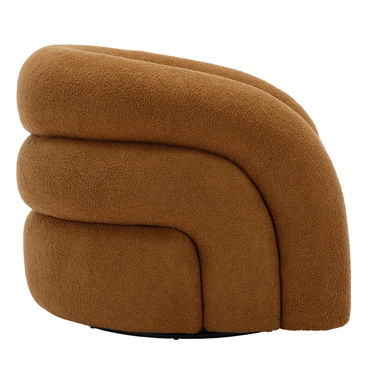 360�� Swivel Accent Chair for Living Room, Boucle Barrel Armchair Single Sofa Chair Reading Chair, Sage Green