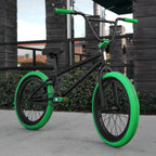 Elite BMX Bicycle 20�� Freestyle Bike - Stealth Blue Purple Ideal for Ages 7 to 18 Years