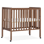 Delta Children Lee Portable Folding Mini Crib with 1.5-Inch Mattress - Greenguard Gold Certified, Bianca White