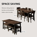 iPormis 63" Extendable Dining Table for 4-8, Square Wooden Dining Room Table with Metal Base, Modern Extendable Table for  Small Kitchens, Dining Office Areas, Black