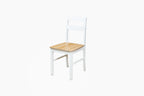 Mainstays 5-Piece Dining Set, 1 Table and 4 Chairs, White, MDF and Rubberwood, Indoor, 46" L x 29" W x 30" H Table