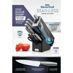 Ninja NeverDull Essential 12-Piece Stainless Steel Knife Set with Built-in Sharpener, K22012