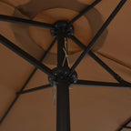 vidaXL Garden Parasol Blue Polyester fabric, Aluminum pole and ribs Large