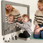 ECR4Kids Wall-Mounted Coordination Mirror, Natural
