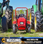 Massimo Mini Tractor 110cc 2WD Gas Go Kart �C Kids & Youth Ride-On Utility Vehicle �C Green