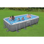 Bestway 24' x 12' x 52" Rectangular Frame Above Ground Swimming Pool Set