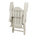Westintrends Outdoor Folding HDPE Adirondack Chair, Patio Seat, Weather Resistant, Dark Brown