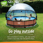 EXIT Toys UV Resistant Pool Covers, PVC Transparent, 104" x 104" x 55"