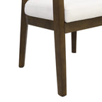 Christopher Knight Home 7-Piece Dining Set with 95" Wood Table, Curved Back Upholstered Armchairs, Walnut & Beige