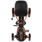 Hauck Speedster Pedal Go Kart w/ Adjustable Bucket Seat for Kids Ages 4 to 8, Fire Rescue