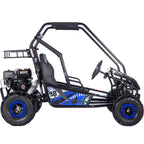 MotoTec Mud XL 212cc 2 Seat Go Kart Full Suspension Blue