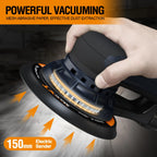 Electric 5mm Random Orbital Sander with Tool Case, Variable Speed Palm Sander with Brushless Motor, 5&6Inch Sanding Pads, Sanders for Woodworking, Primary Wood and Panel Processing