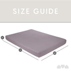 Milliard Memory Foam Futon Mattress - Full Size (Frame Not Included) (Black), 71"52"x6"